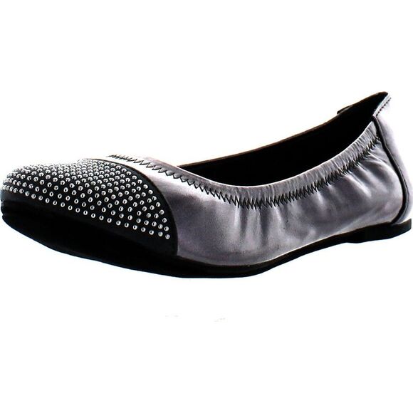 Kenneth Cole Stud Muffin Pewter ChildG flats-shoes 6 NEW - Picture 1 of 4